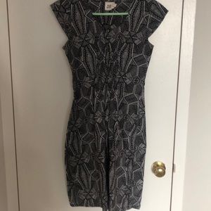 Black and white Ikat dress